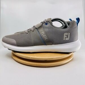 FootJoy Flex Golf Shoes Men's 11 Gray Waterproof Lightweight spikeless